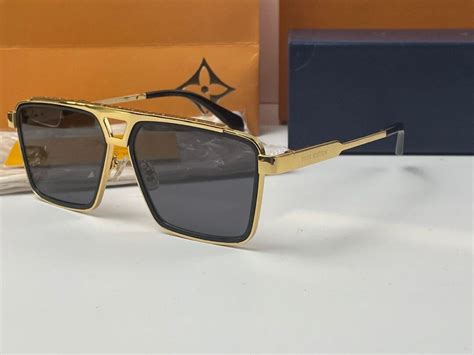 louis vuitton zonnebril zwart goud|Sunglasses for Men: Designer Sunwear & Shades .